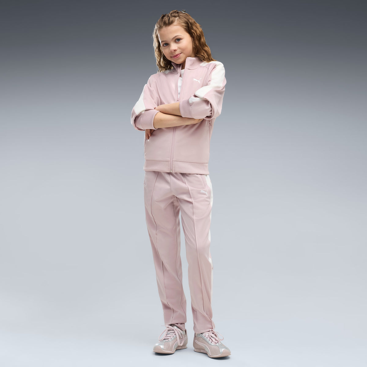 Tenis juvenil H-Street Let It Shine – Misty Pink-PUMA Silver – vista 3