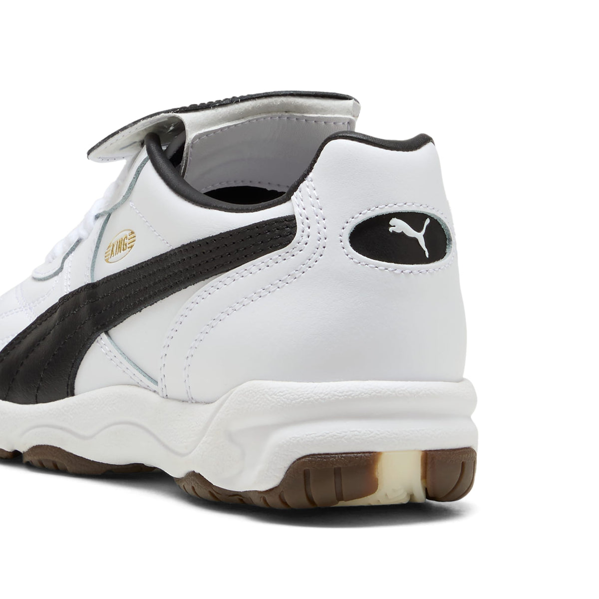Tenis juvenil King Indoor – PUMA White-PUMA Black – vista 3