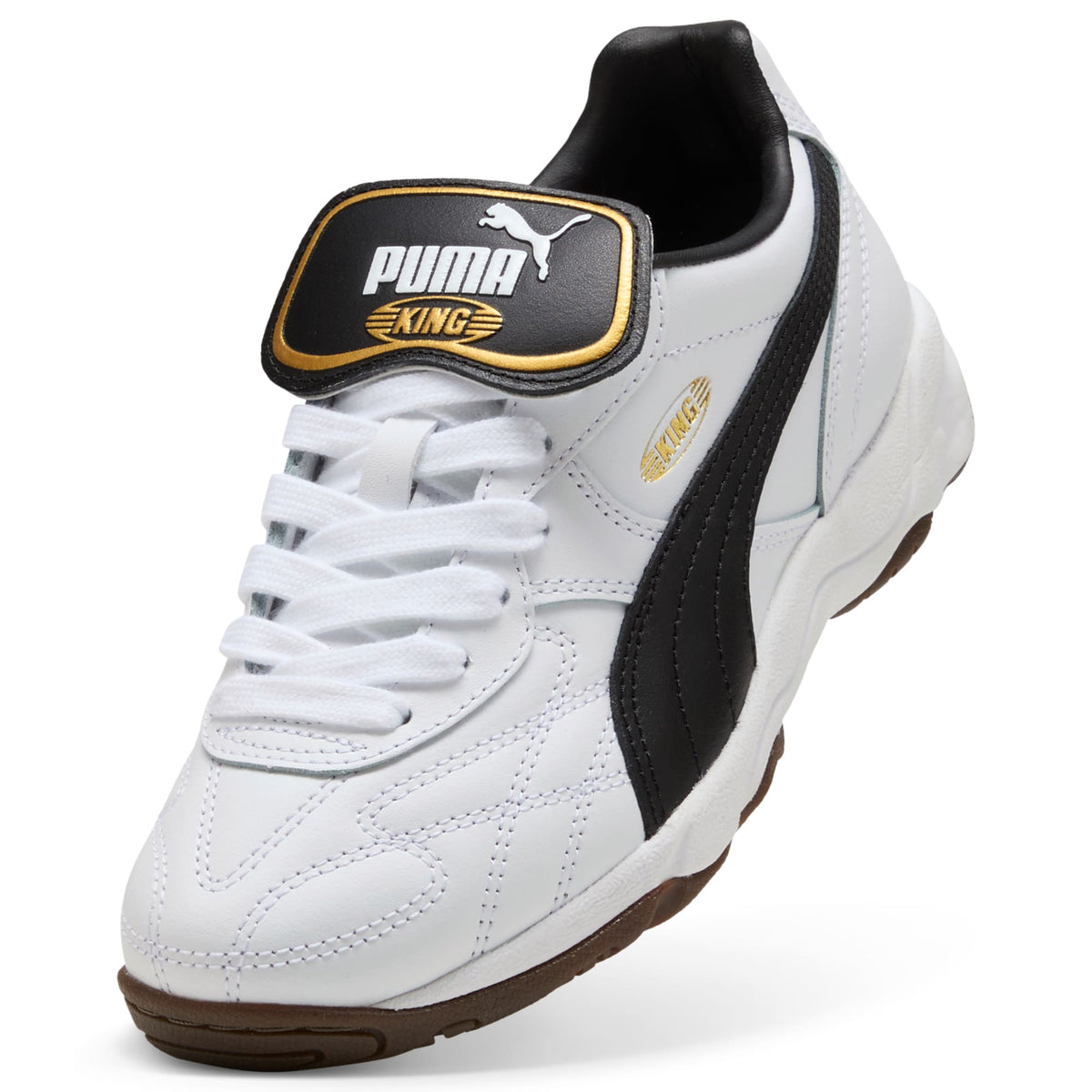 Tenis juvenil King Indoor – PUMA White-PUMA Black – vista 6