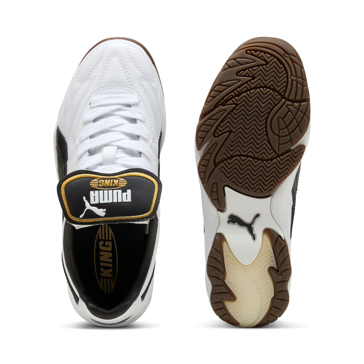Tenis juvenil King Indoor – PUMA White-PUMA Black – vista 4