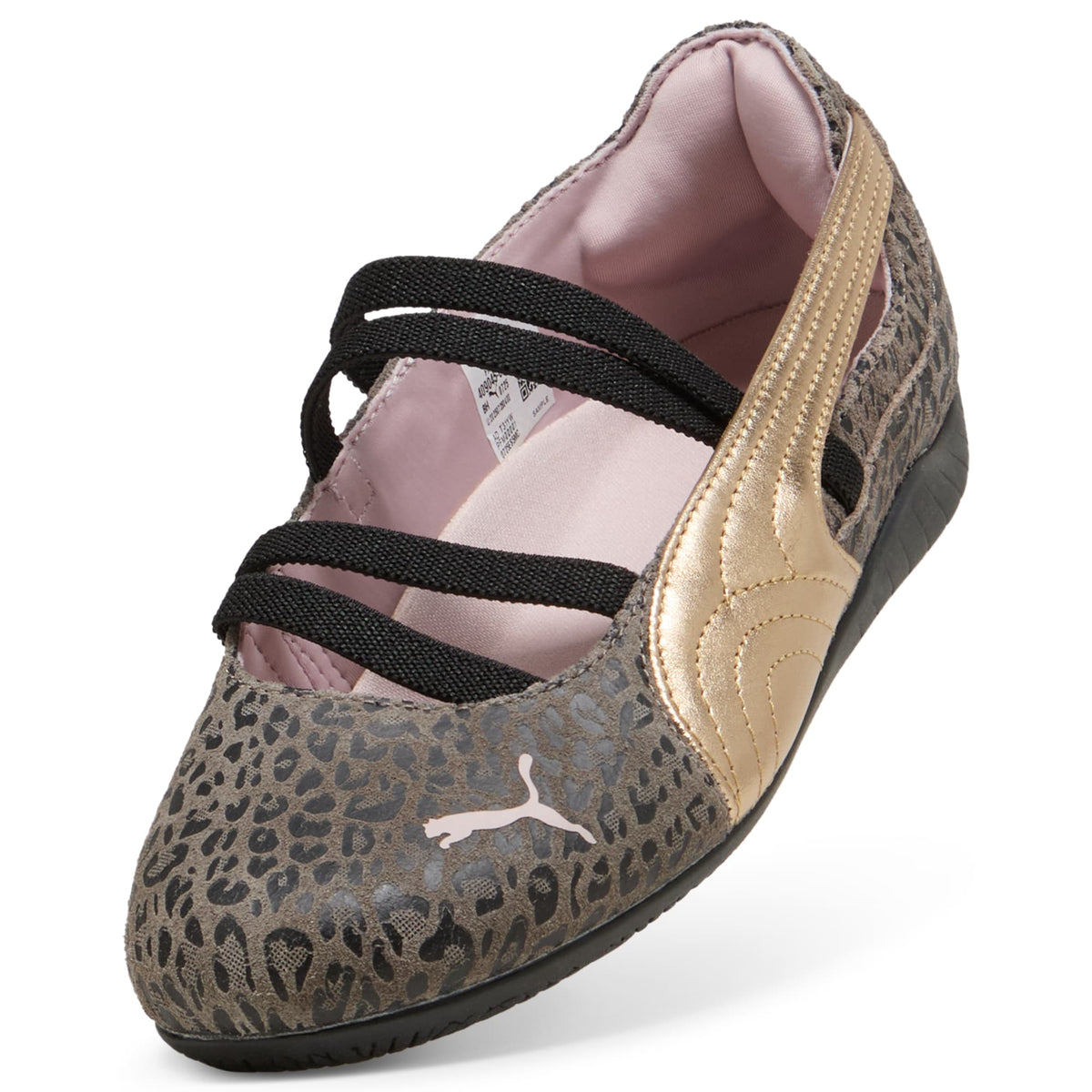 Tenis juvenil Speed Ballet LeoGirl – Matte Bronze-PUMA Gold – vista 8