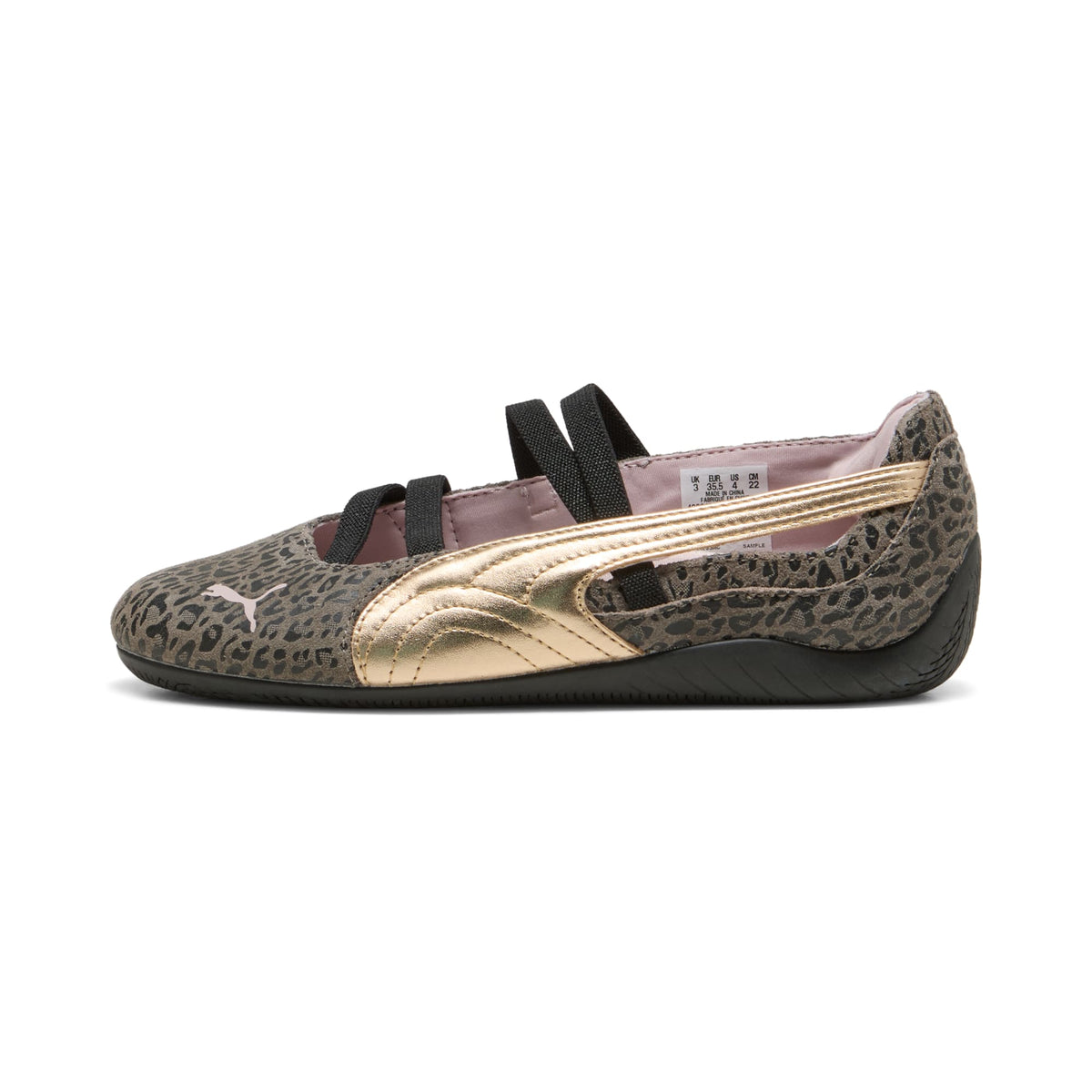 Tenis juvenil Speed Ballet LeoGirl – Matte Bronze-PUMA Gold – vista 1