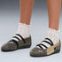 Tenis juvenil Speed Ballet LeoGirl – Matte Bronze-PUMA Gold – vista 2