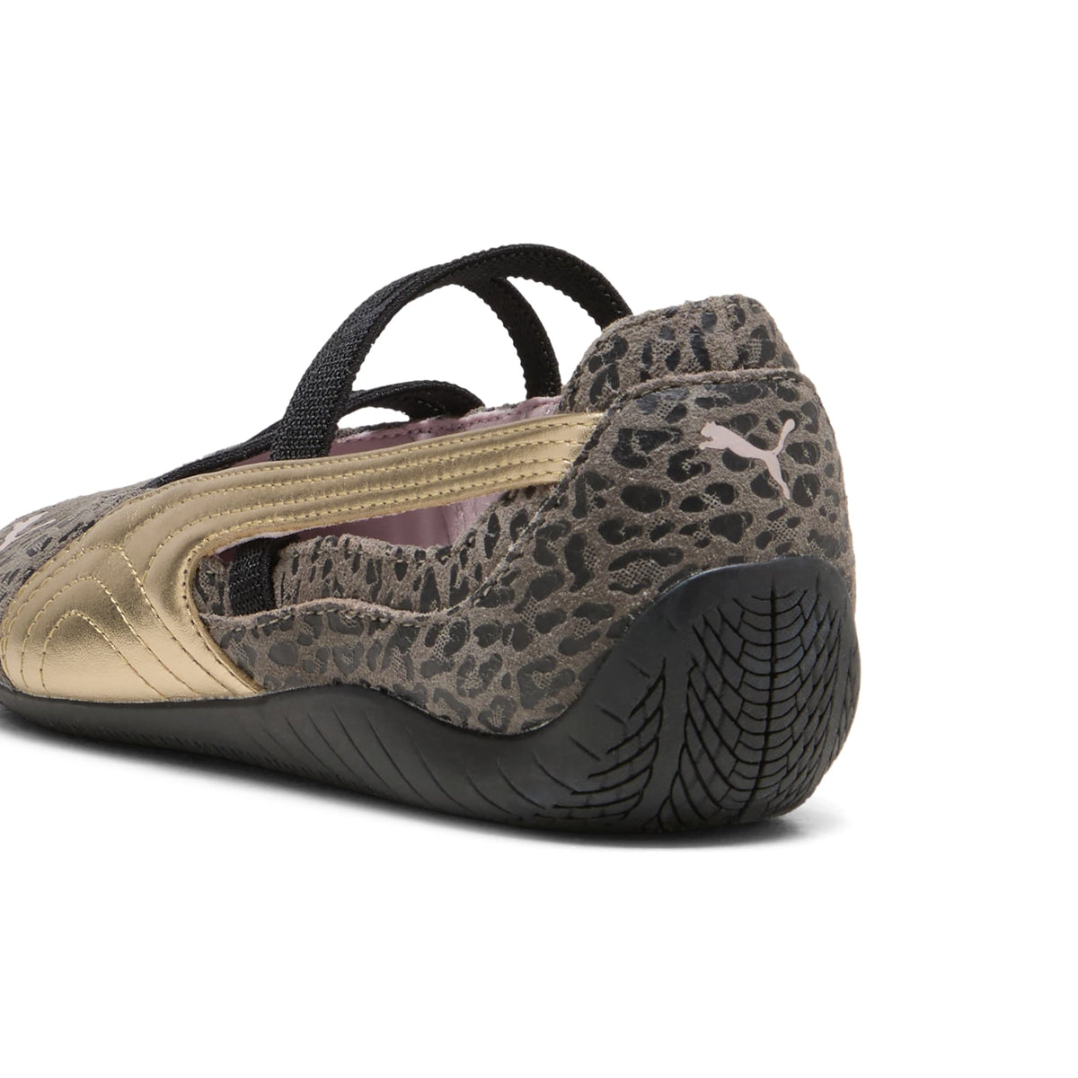 Tenis juvenil Speed Ballet LeoGirl – Matte Bronze-PUMA Gold – vista 5