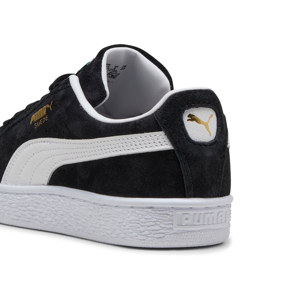 7 Colores, Tenis juvenil Suede Classic – Puma Black-Puma White – vista 5