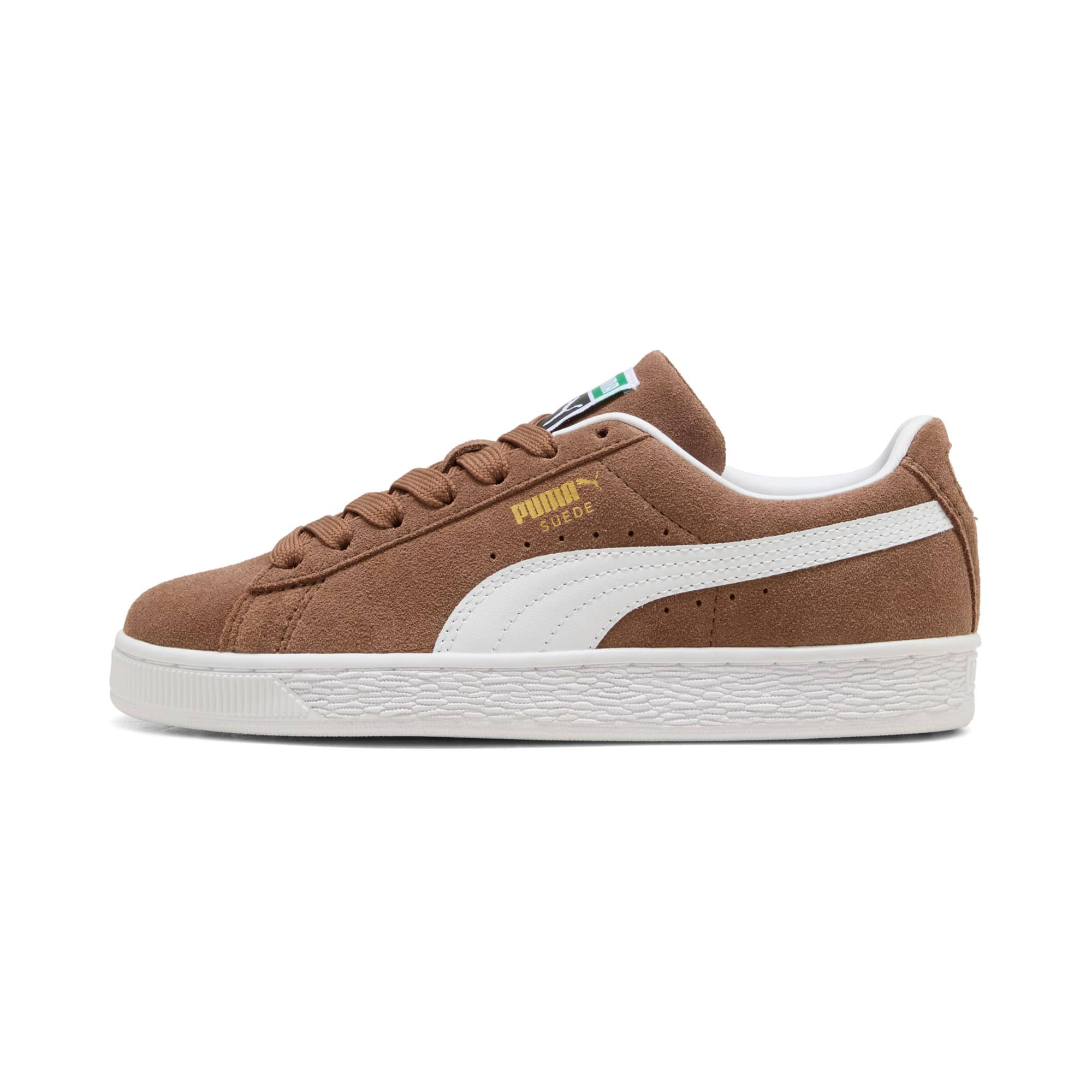 7 Colores, Tenis juvenil Suede Classic – Haute Coffee-PUMA White – vista 1