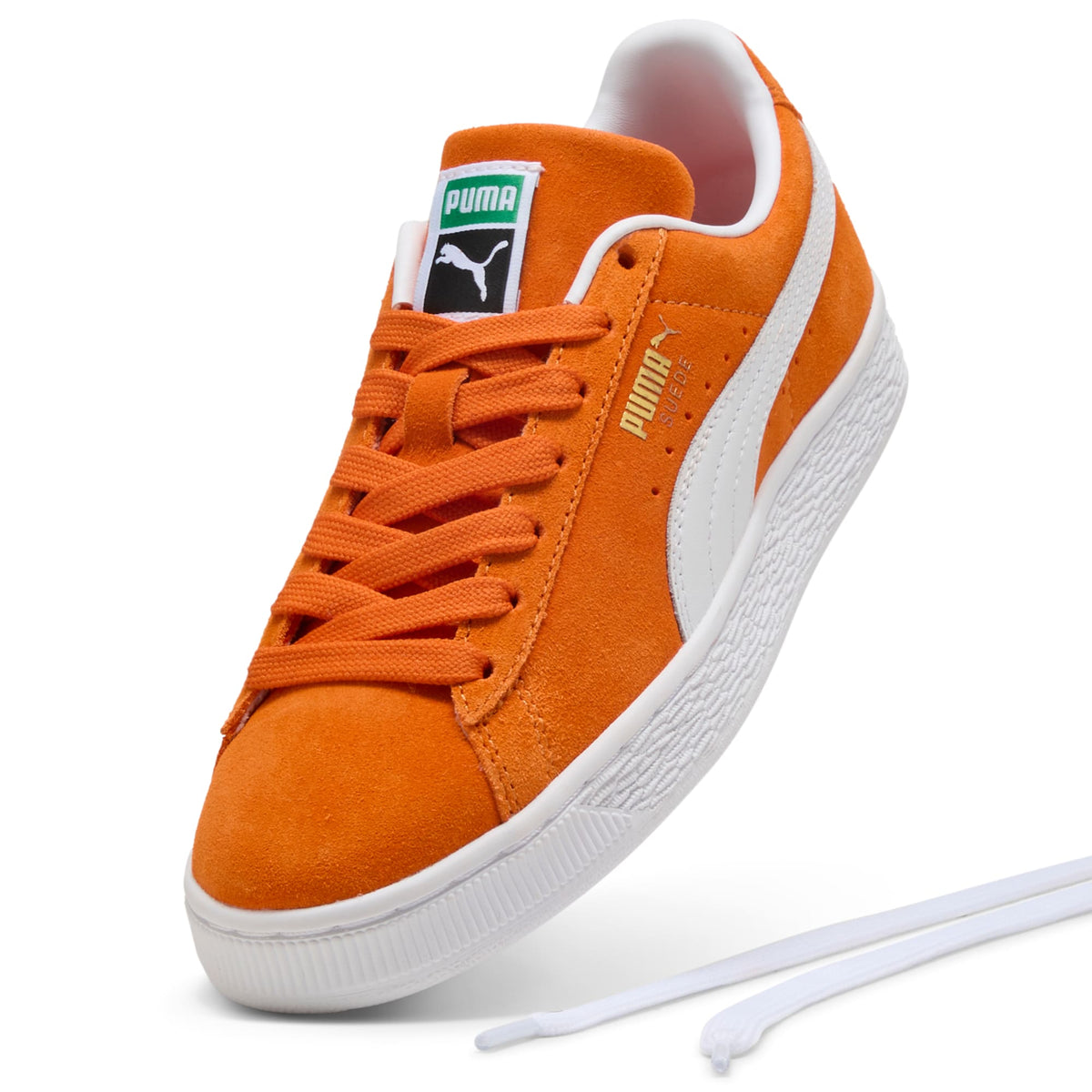 7 Colores, Tenis juvenil Suede Classic – Cayenne Pepper-PUMA White – vista 6