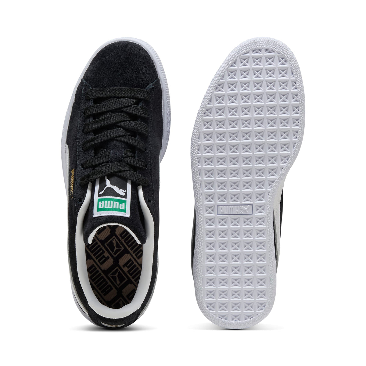 7 Colores, Tenis juvenil Suede Classic – Puma Black-Puma White – vista 6