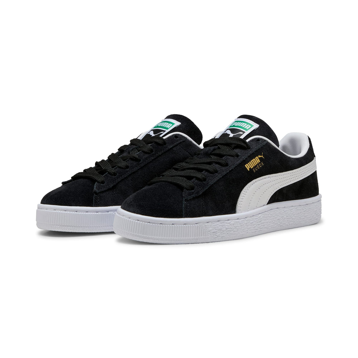 7 Colores, Tenis juvenil Suede Classic – Puma Black-Puma White – vista 4