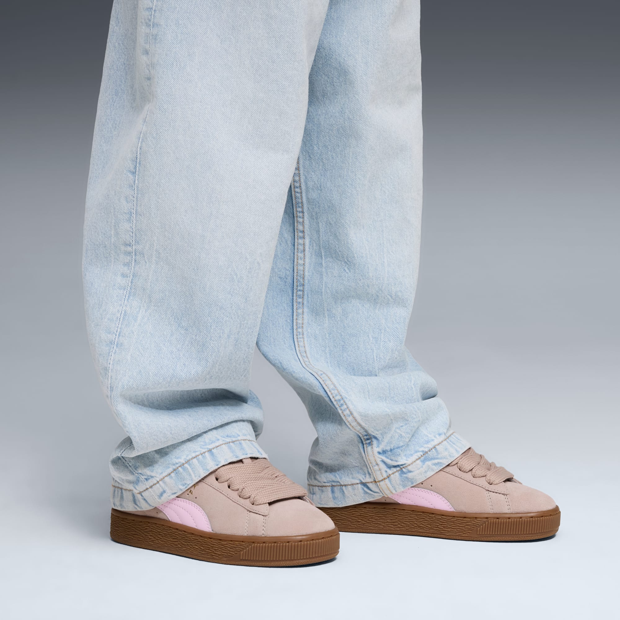 7 Colores, Tenis juvenil Suede XL – Rose Latte-Pearl Pink – vista 2