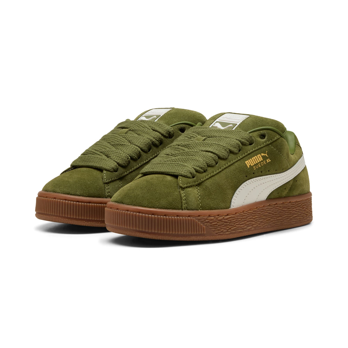 7 Colores, Tenis juvenil Suede XL – Olive Green-Vapor Gray – vista 2