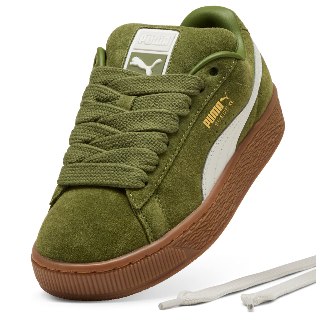 7 Colores, Tenis juvenil Suede XL – Olive Green-Vapor Gray – vista 6
