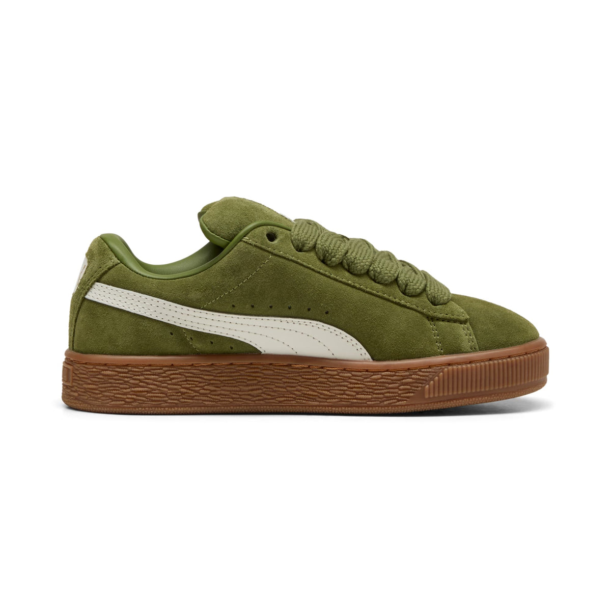 7 Colores, Tenis juvenil Suede XL – Olive Green-Vapor Gray – vista 5