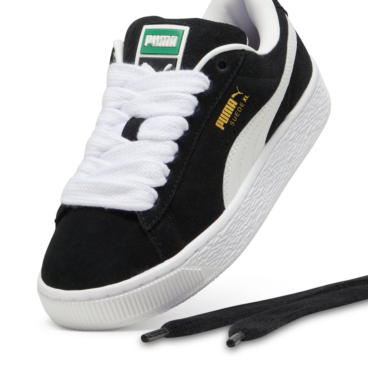 7 Colores, Tenis juvenil Suede XL – Puma Black-Puma White – vista 8