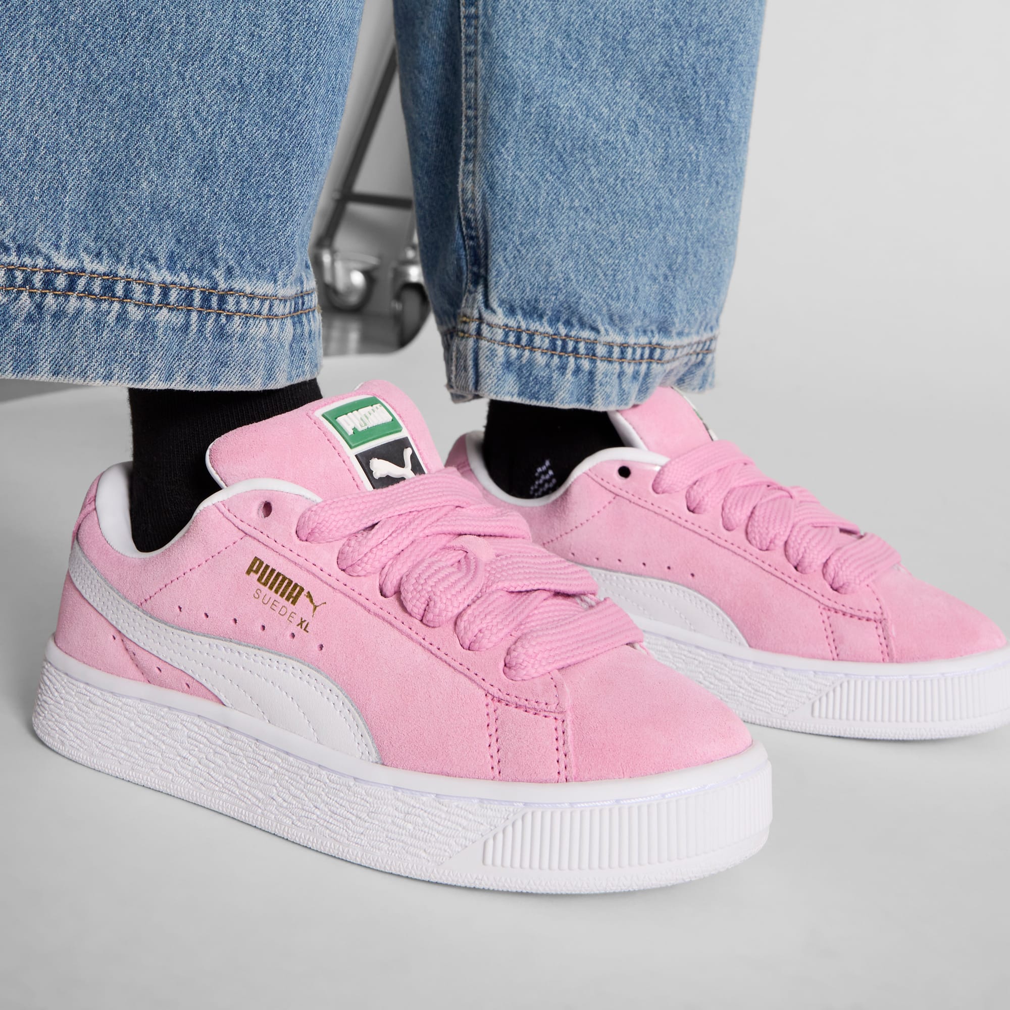 7 Colores, Tenis juvenil Suede XL – Mauved Out-PUMA White – vista 2
