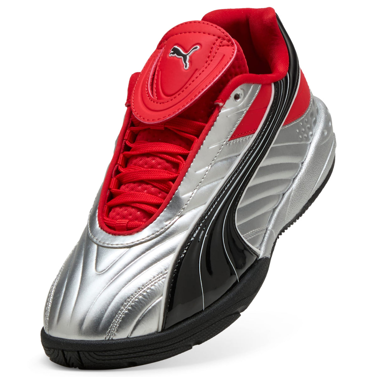 2 Colores, Tenis juvenil V-S2 Goalgetter – PUMA Silver-For All Time Red – vista 8