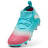 Tenis juveniles FUTURE 8 MATCH RCRR para superficies firmes y superficies artificiales – Hero Blue-PUMA White-Sunset Pink – vista 6