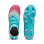 Tenis juveniles FUTURE 8 MATCH RCRR para superficies firmes y superficies artificiales – Hero Blue-PUMA White-Sunset Pink – vista 4