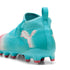 Tenis juveniles FUTURE 8 MATCH RCRR para superficies firmes y superficies artificiales – Hero Blue-PUMA White-Sunset Pink – vista 3