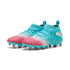 Tenis juveniles FUTURE 8 MATCH RCRR para superficies firmes y superficies artificiales – Hero Blue-PUMA White-Sunset Pink – vista 2