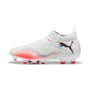 3 Colores, Tenis juveniles FUTURE 8 MATCH para superficies firmes y superficies artificiales – PUMA White-PUMA Black-Glowing Red – vista 1
