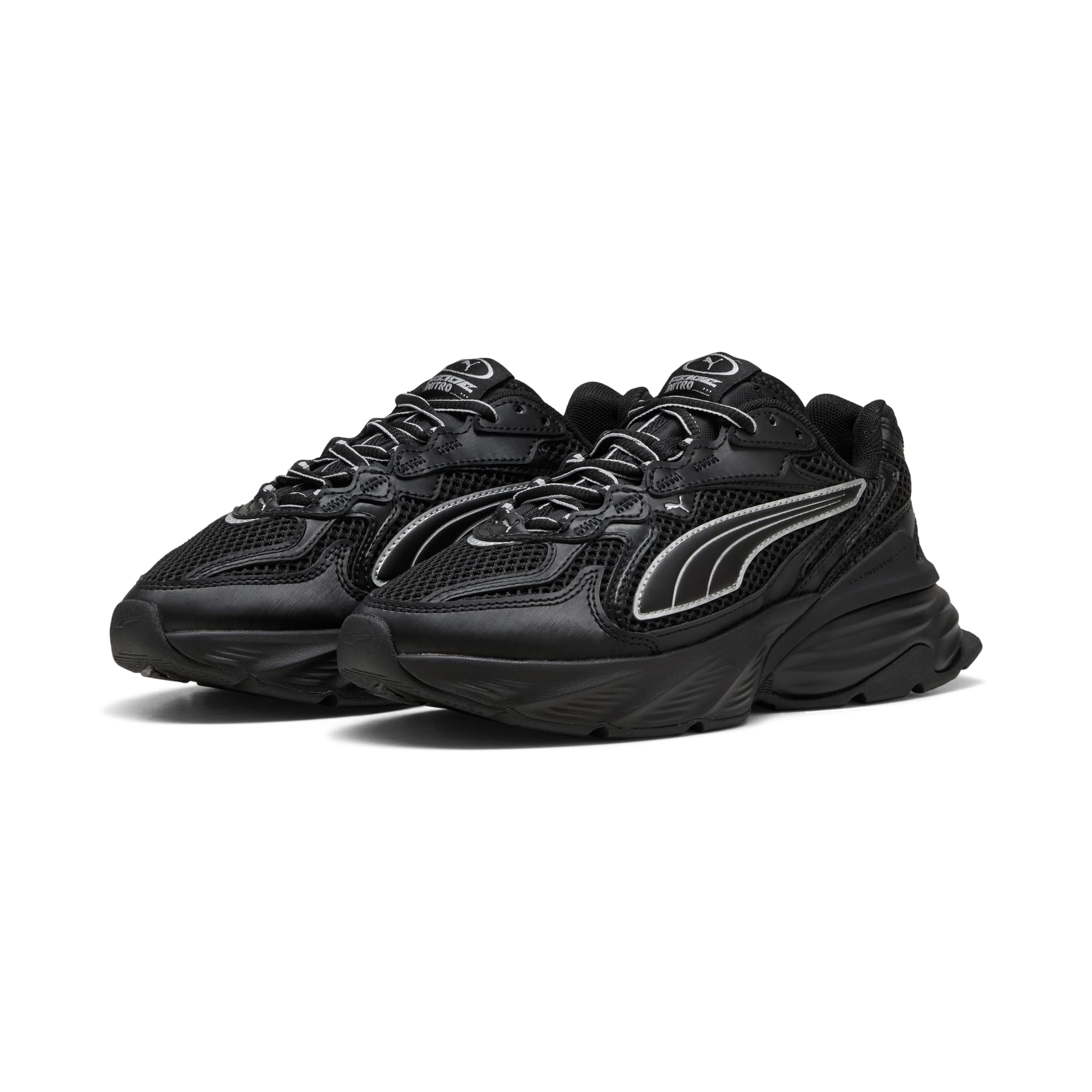 8 Colores, Tenis juveniles Fade – PUMA BLACK – vista 2