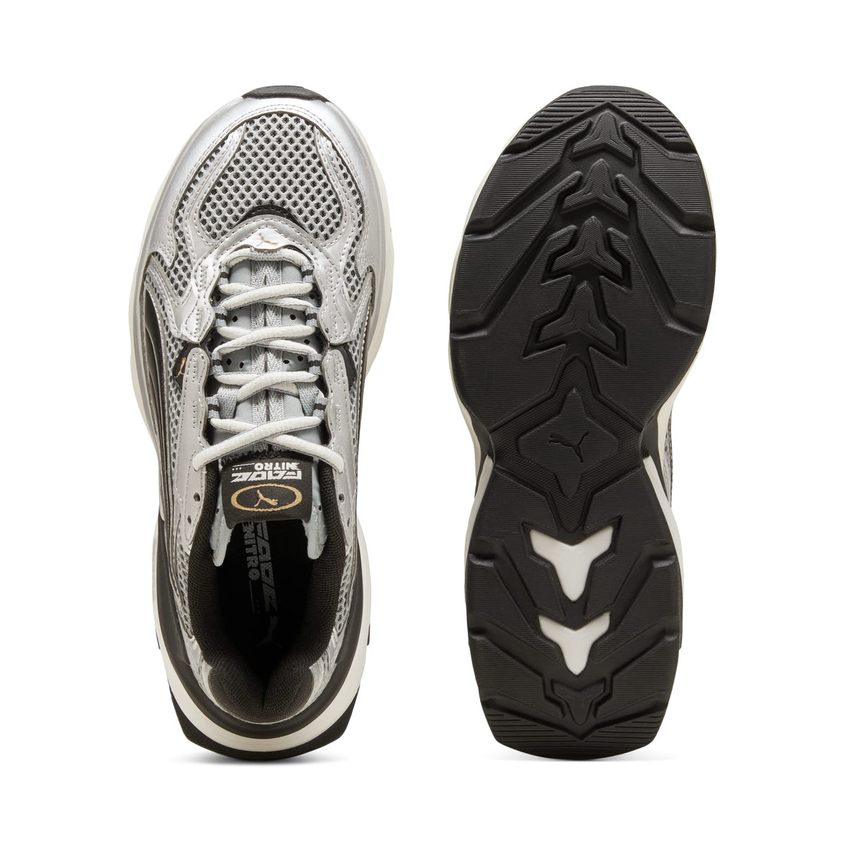 8 Colores, Tenis juveniles Fade – PUMA Silver-Cool Mid Gray – vista 4