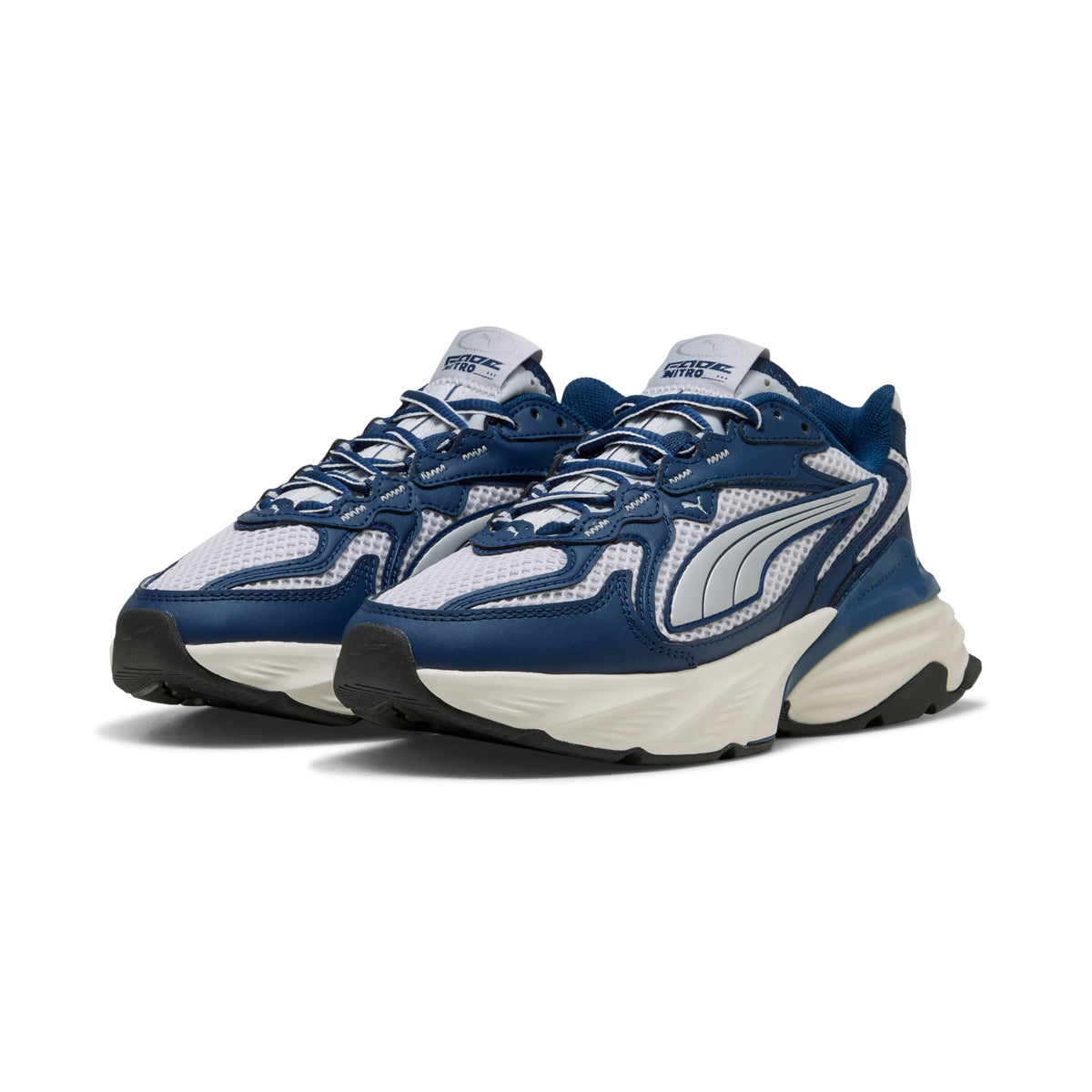 8 Colores, Tenis juveniles Fade – Silver Mist-Persian Blue – vista 4
