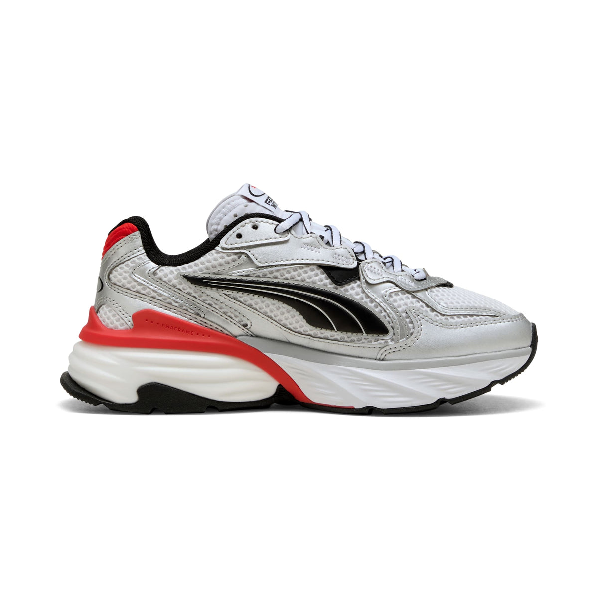 8 Colores, Tenis juveniles Fade – PUMA White-For All Time Red – vista 5