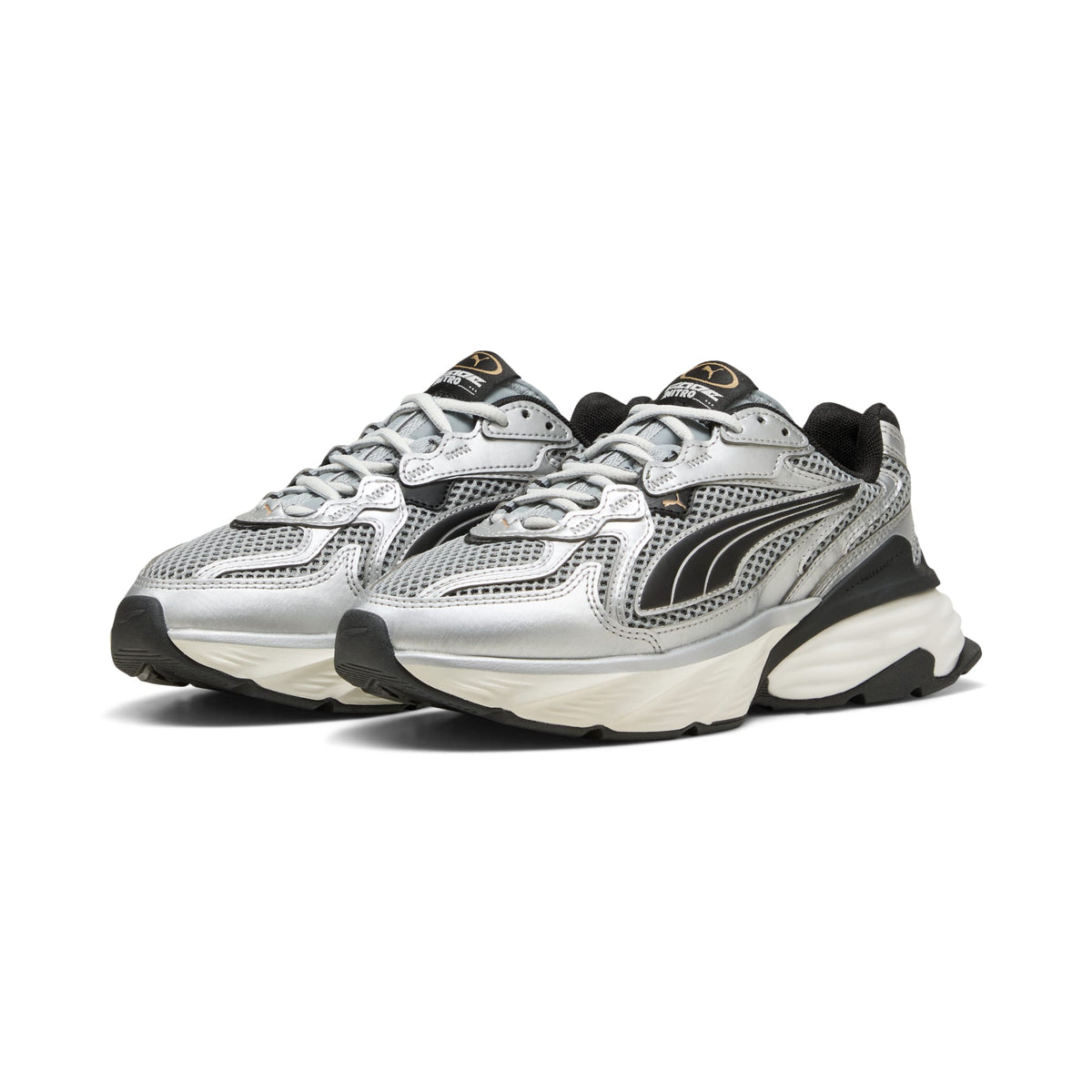 8 Colores, Tenis juveniles Fade – PUMA Silver-Cool Mid Gray – vista 2