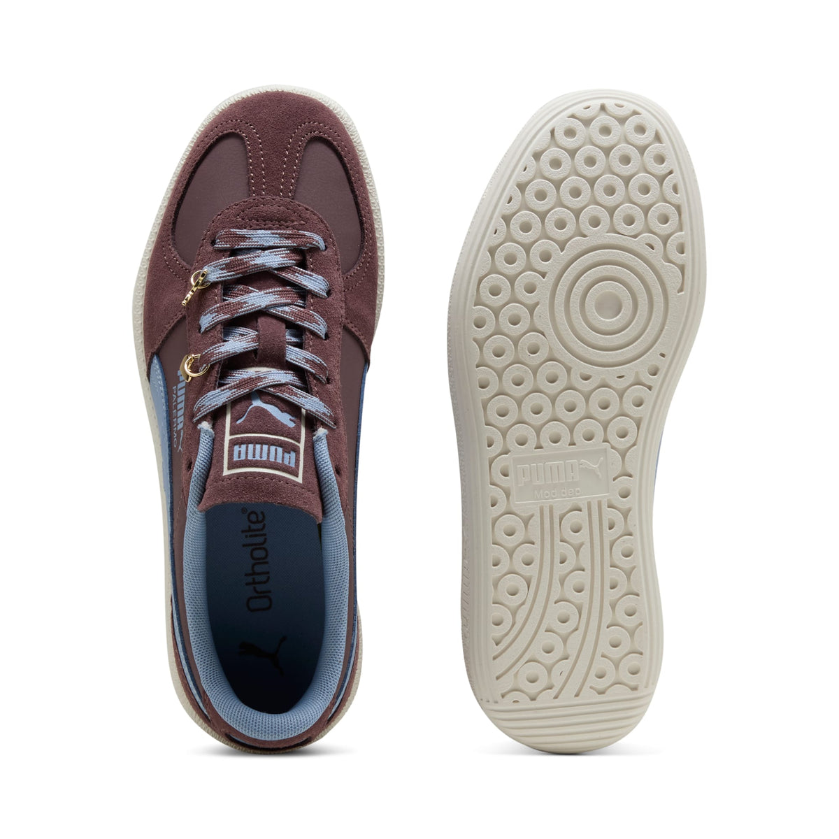 2 Colores, Tenis juveniles Palermo Charmies – Rich Cocoa-Chambray Blue – vista 4