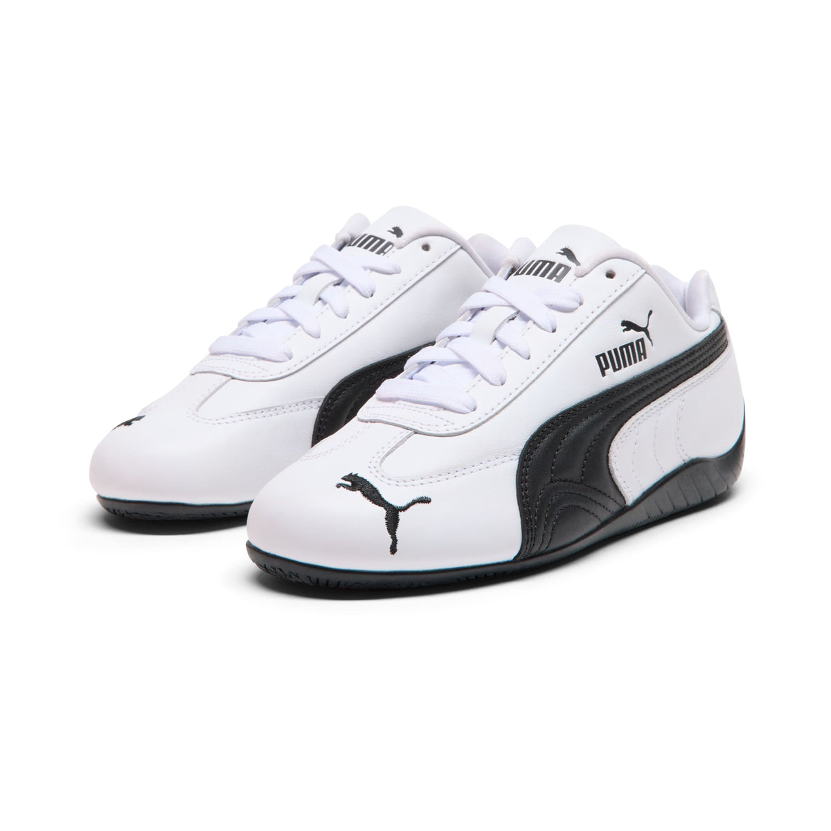 Tenis juveniles Speedcat Full Leather – PUMA White-PUMA Black – vista 4