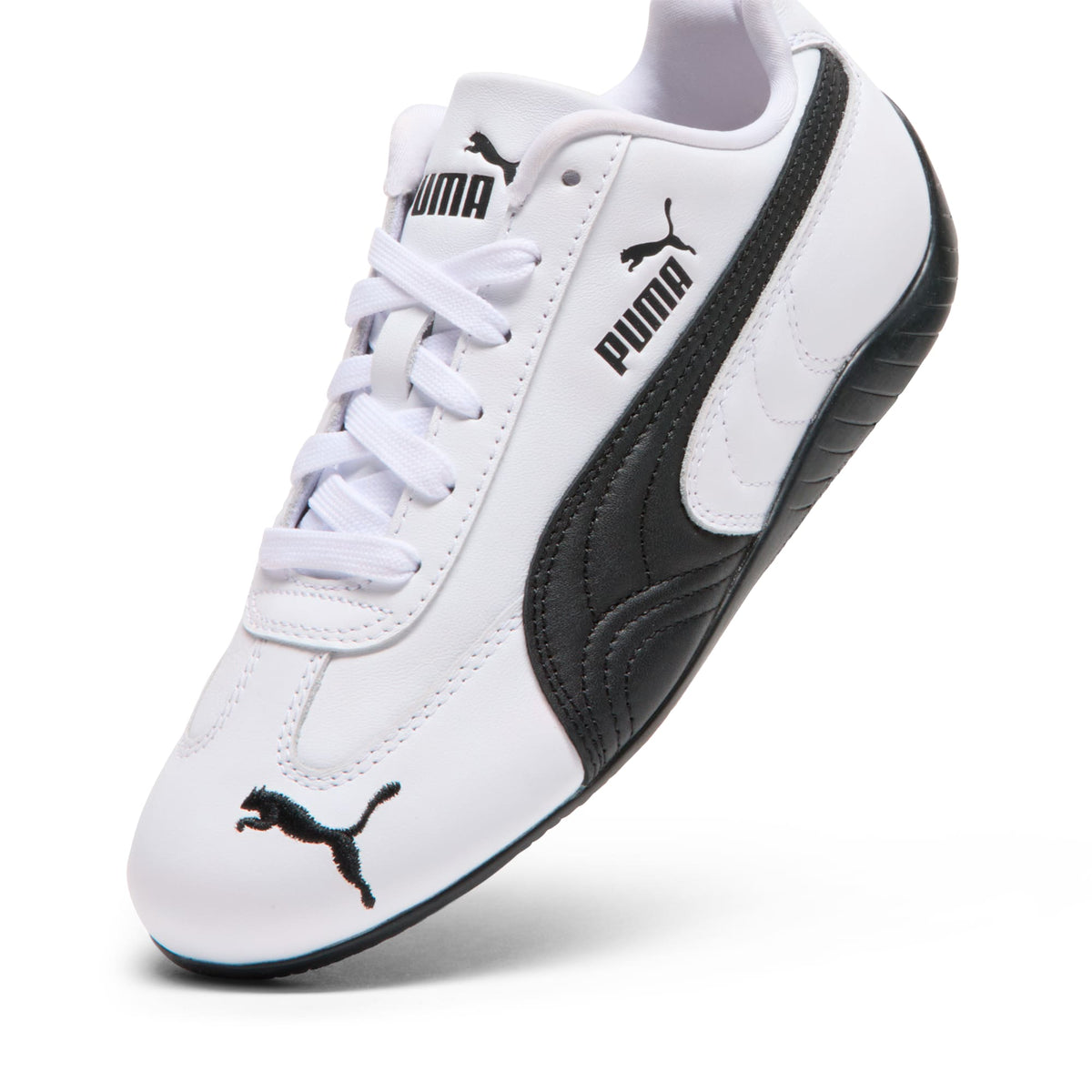 Tenis juveniles Speedcat Full Leather – PUMA White-PUMA Black – vista 8