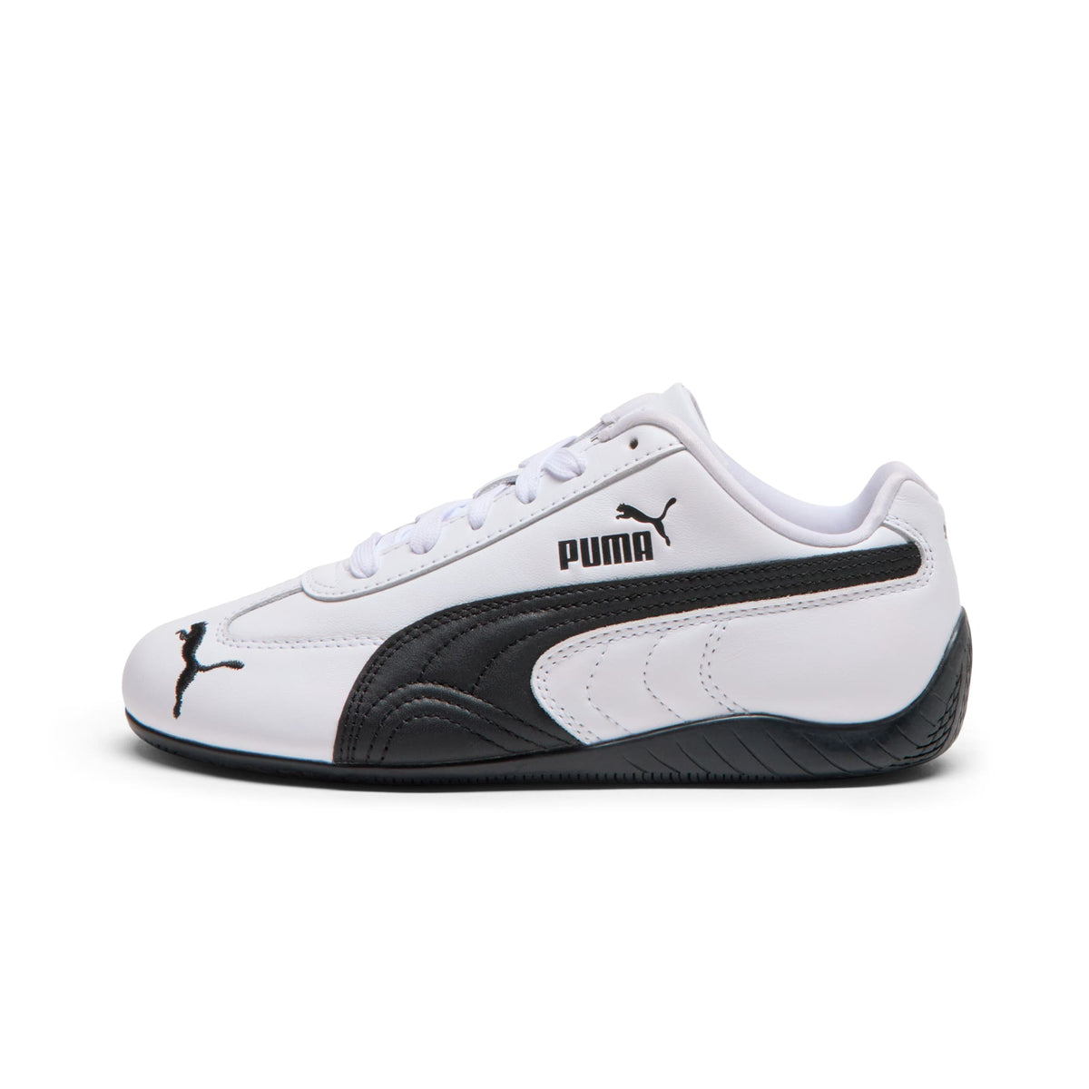 Tenis juveniles Speedcat Full Leather – PUMA White-PUMA Black – vista 1