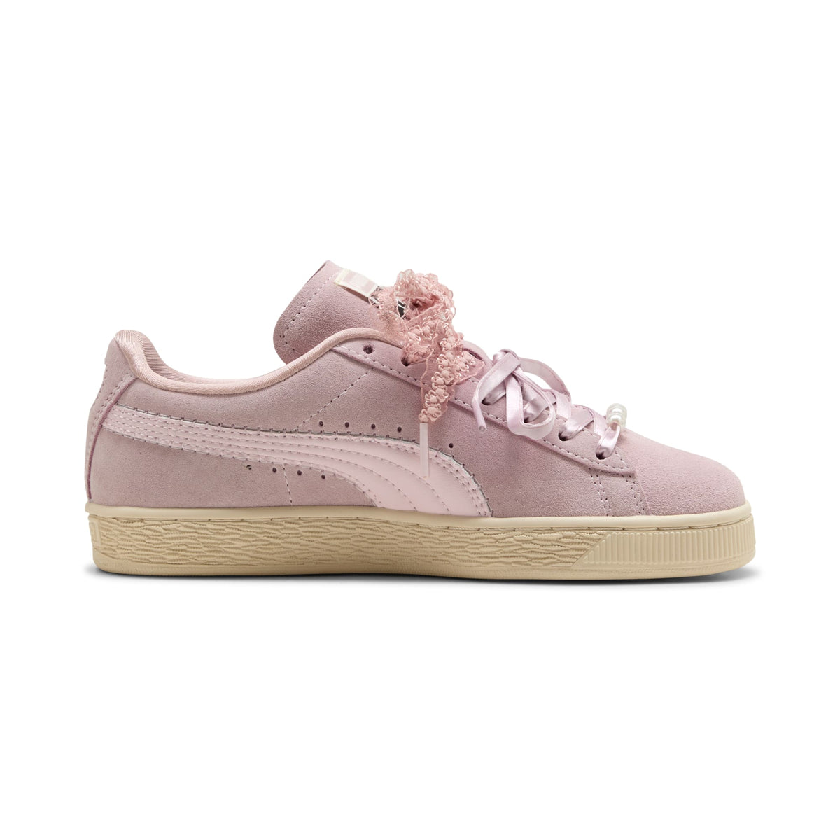 2 Colores, Tenis juveniles Suede Bloom – Misty Pink-Powder Pink – vista 7