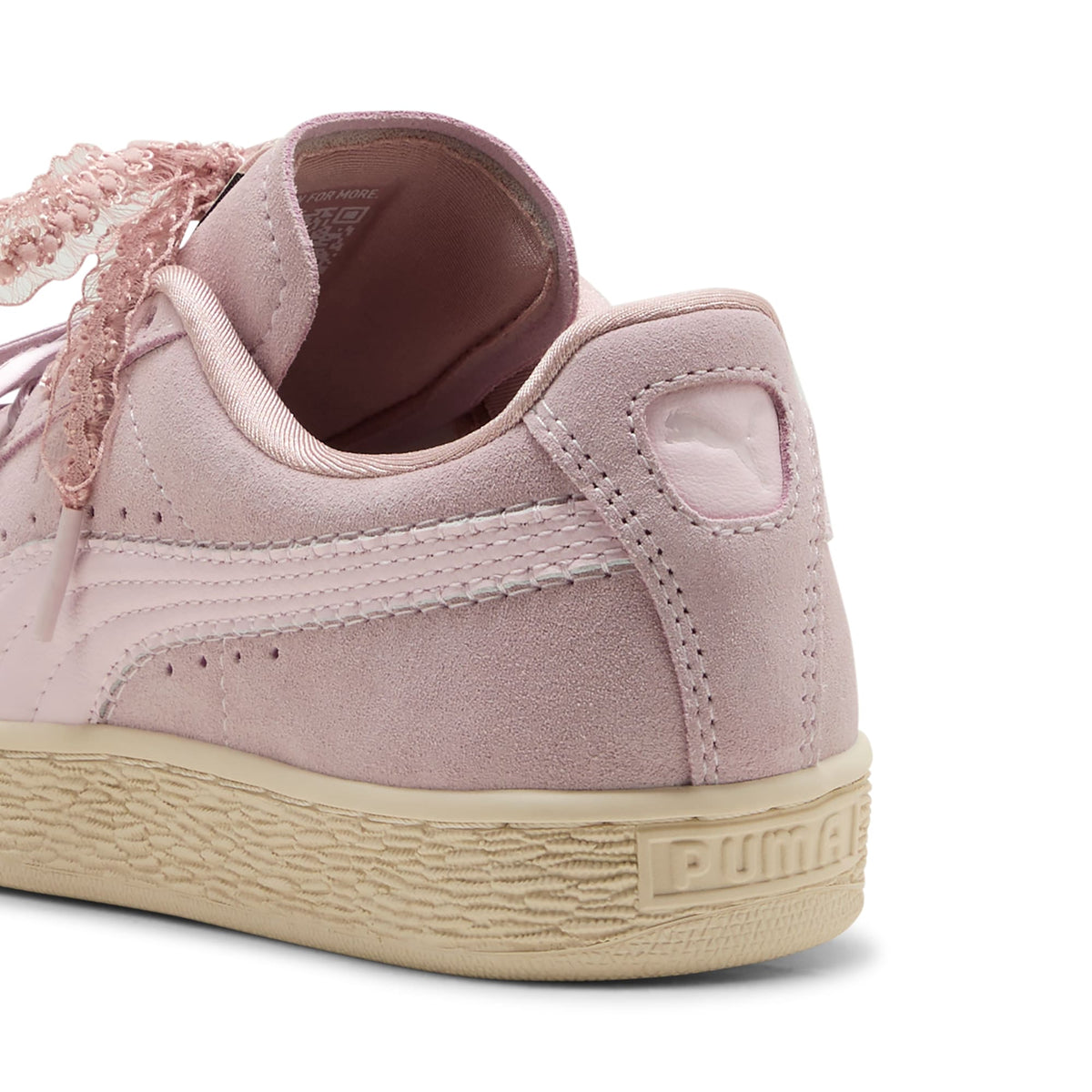 2 Colores, Tenis juveniles Suede Bloom – Misty Pink-Powder Pink – vista 5