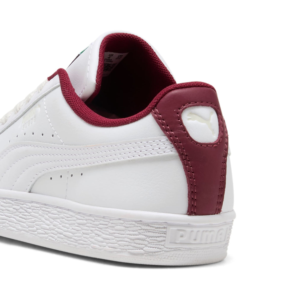 3 Colores, Tenis juveniles Suede – PUMA White-Team Regal Red – vista 3