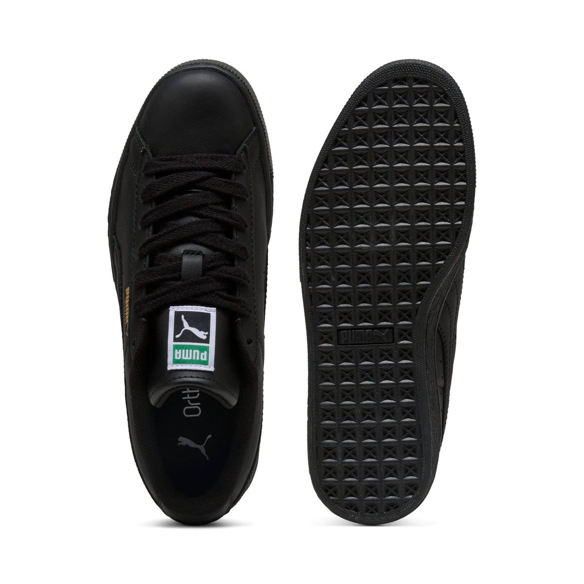 3 Colores, Tenis juveniles Suede – PUMA Black-Archive Green – vista 4