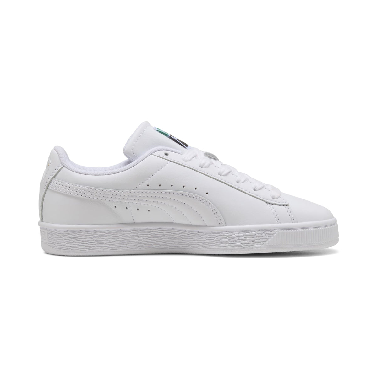 3 Colores, Tenis juveniles Suede – PUMA White-Archive Green – vista 5