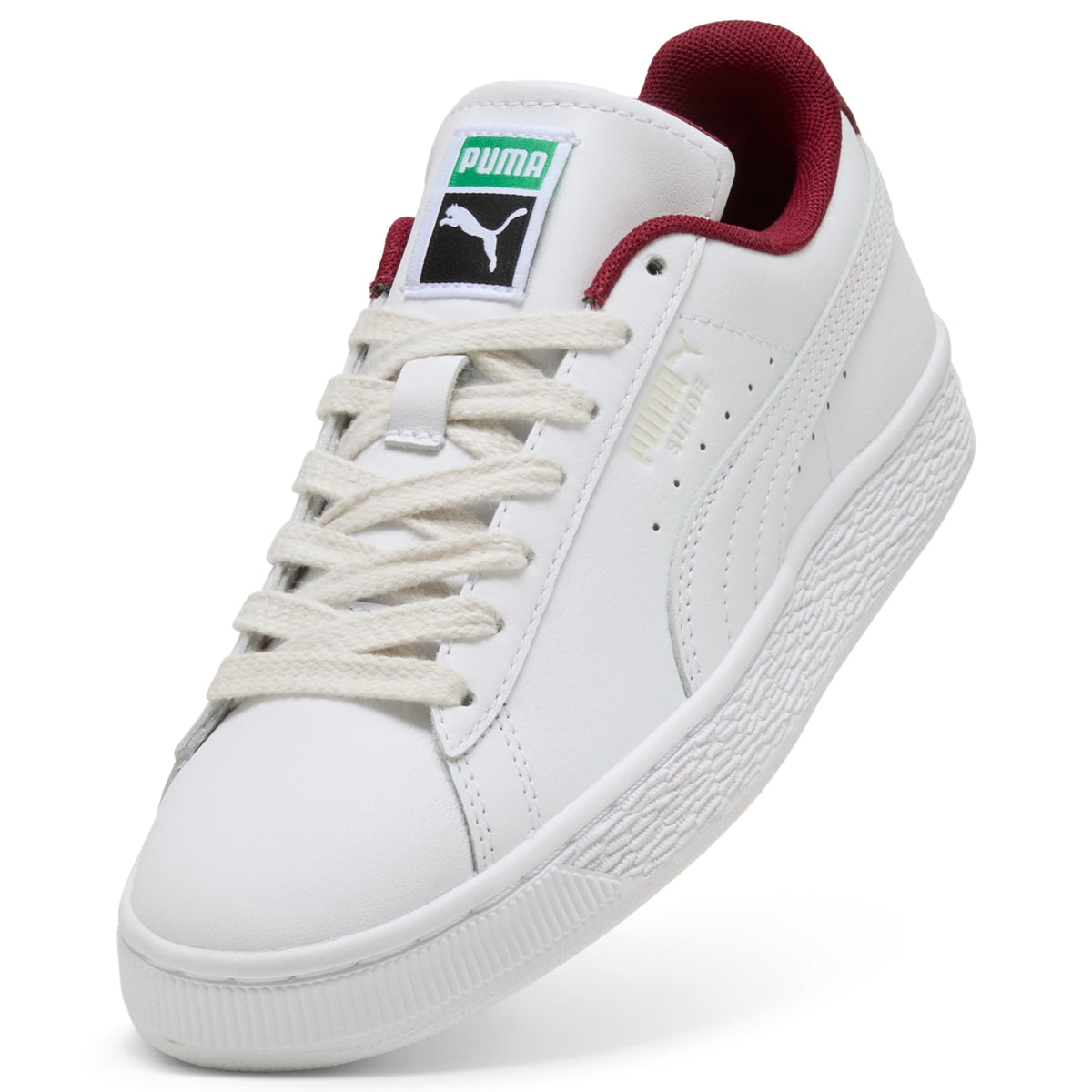 3 Colores, Tenis juveniles Suede – PUMA White-Team Regal Red – vista 6