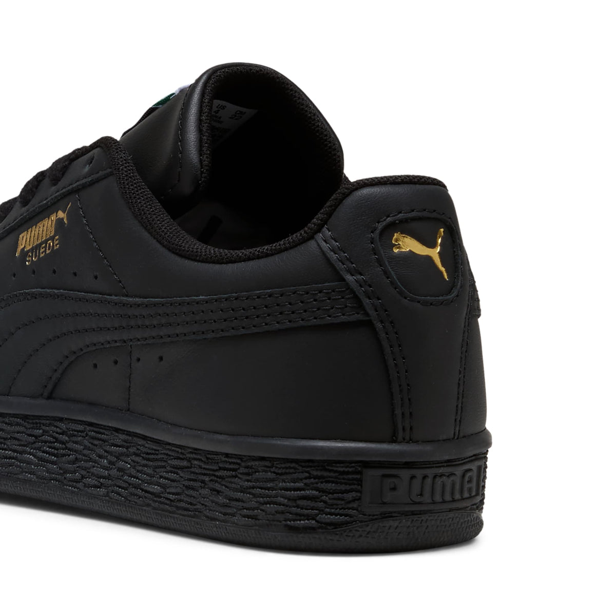 3 Colores, Tenis juveniles Suede – PUMA Black-Archive Green – vista 3