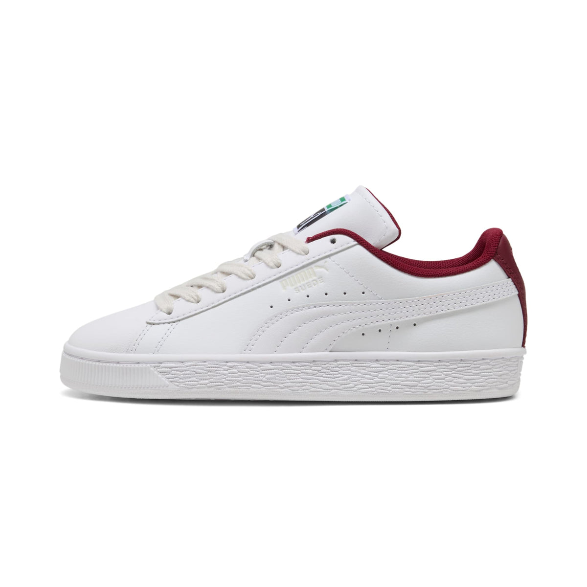 3 Colores, Tenis juveniles Suede – PUMA White-Team Regal Red – vista 1
