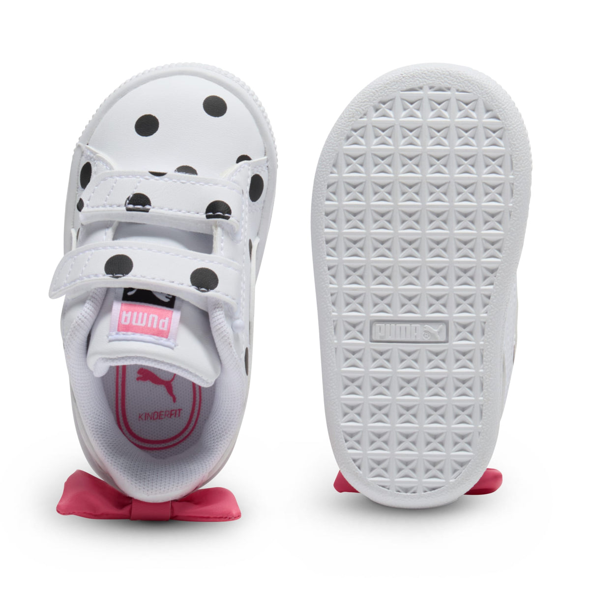 Tenis para infantes Basket Bow – PUMA White-PUMA Black-Magic Rose – vista 4