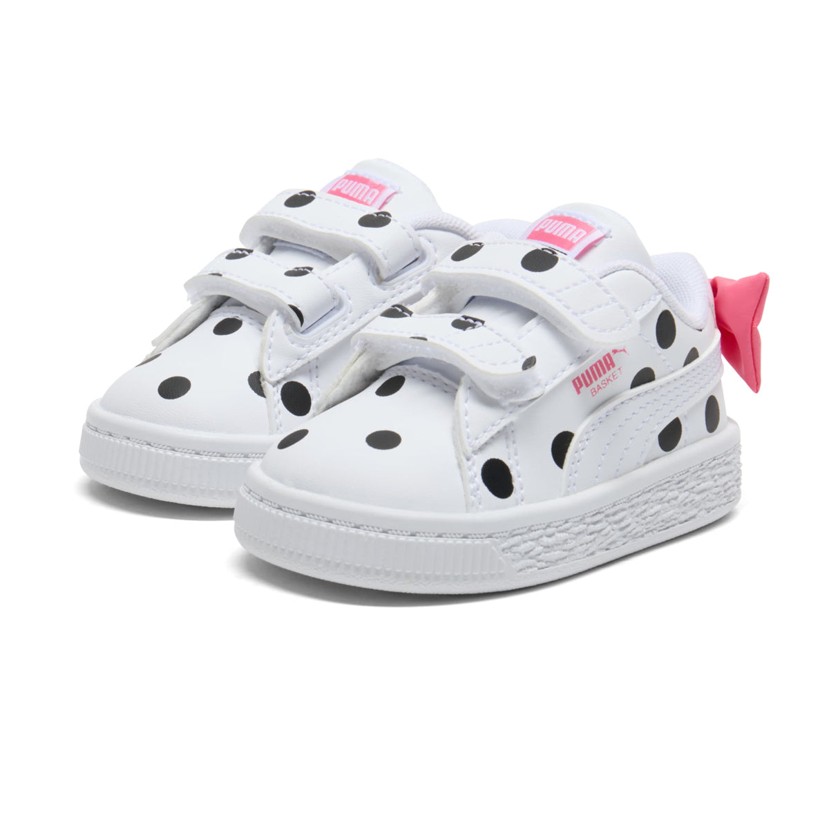 Tenis para infantes Basket Bow – PUMA White-PUMA Black-Magic Rose – vista 2
