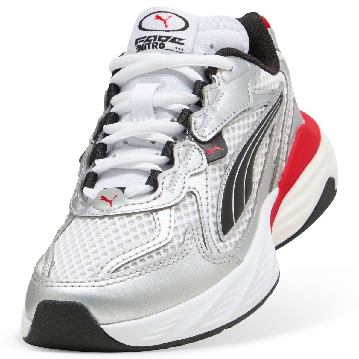 3 Colores, Tenis para niños Fade – PUMA White-For All Time Red – vista 6