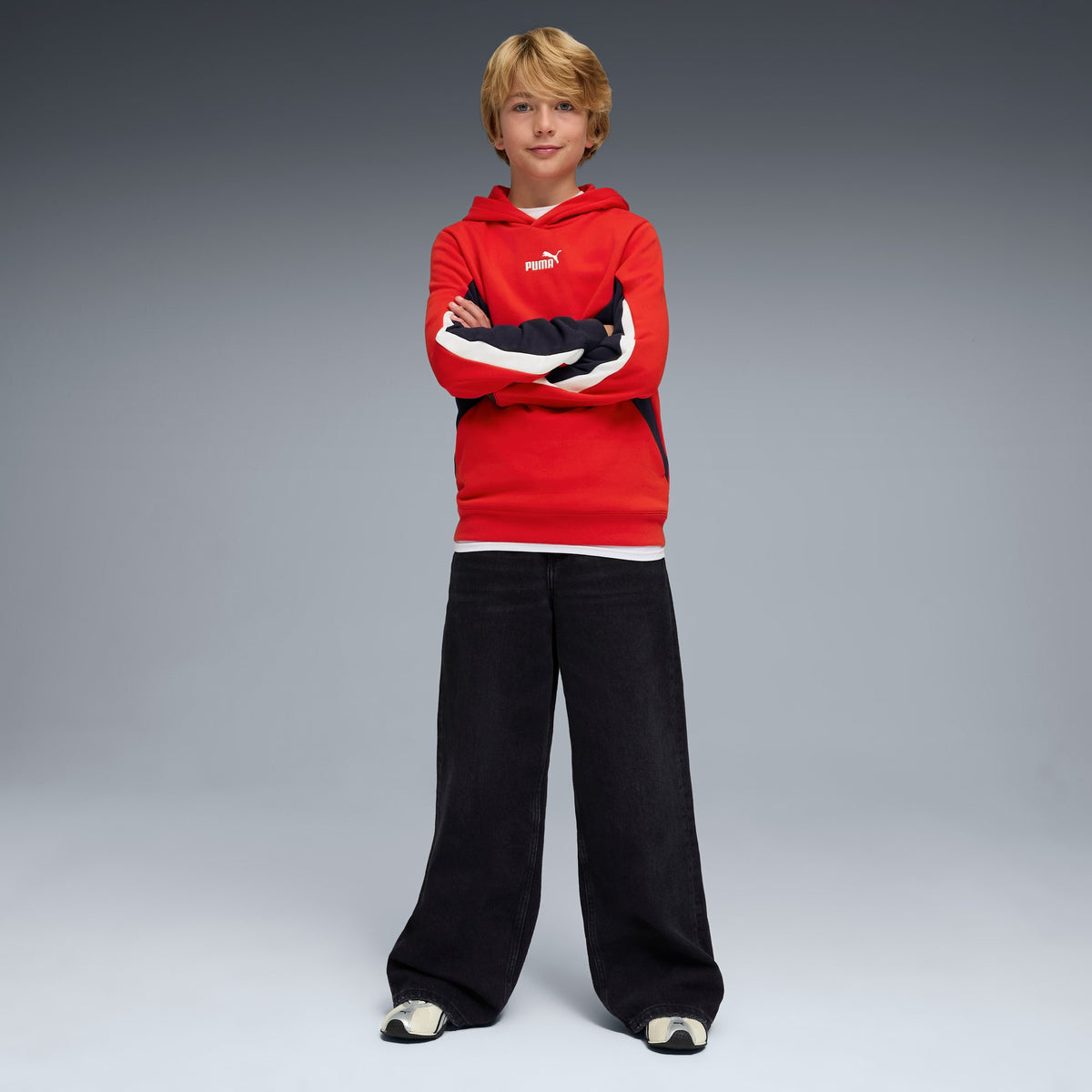 8 Colores, Tenis para niños H-Street OG – Frosted Ivory-PUMA Silver – vista 3