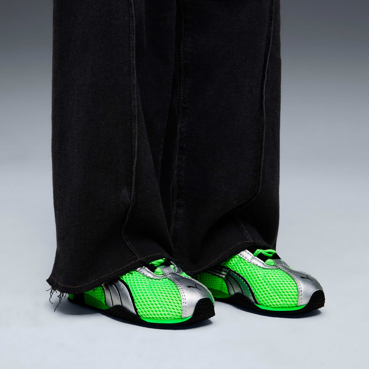 9 Colores, Tenis para niños H-Street OG – Fizzy Green-PUMA Silver – vista 2