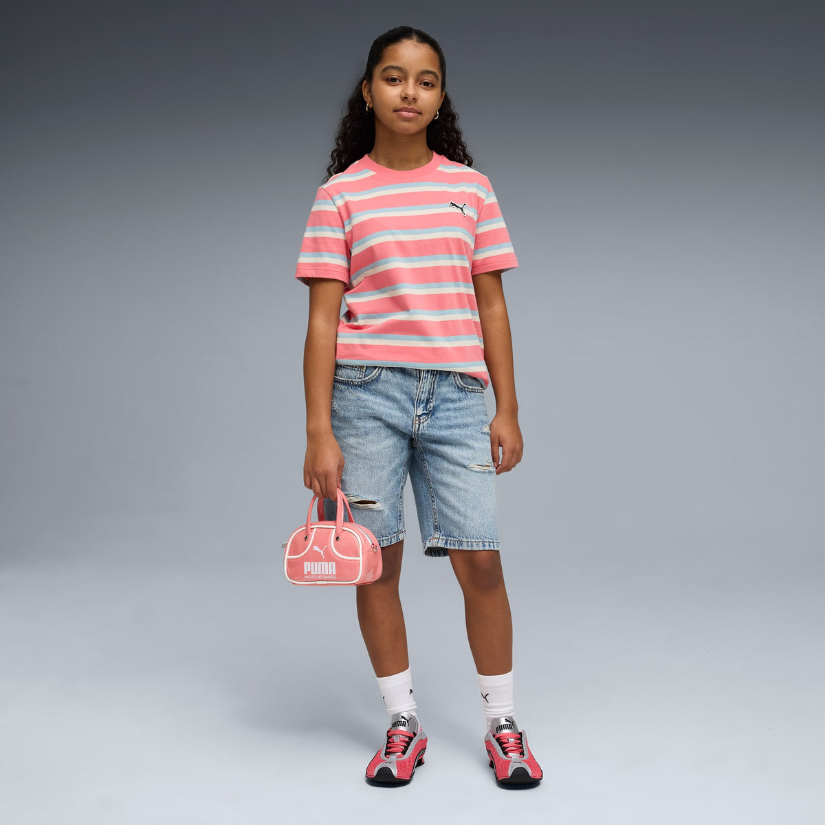 8 Colores, Tenis para niños H-Street OG – Magic Rose-PUMA Silver – vista 3