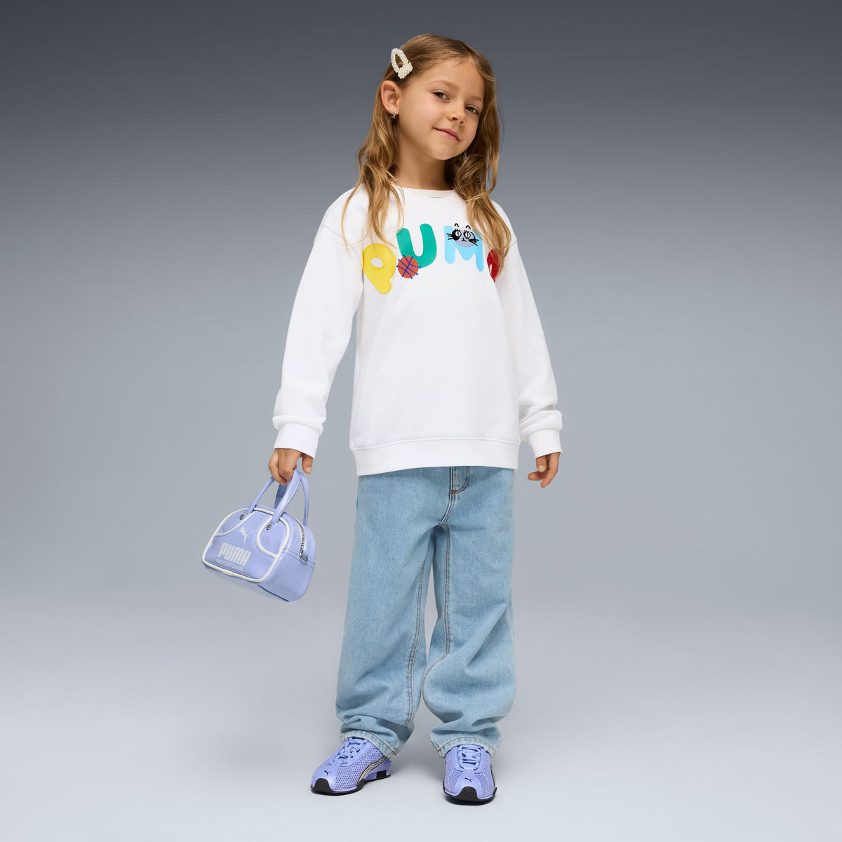 9 Colores, Tenis para niños H-Street OG – Intense Lavender-PUMA Black – vista 3