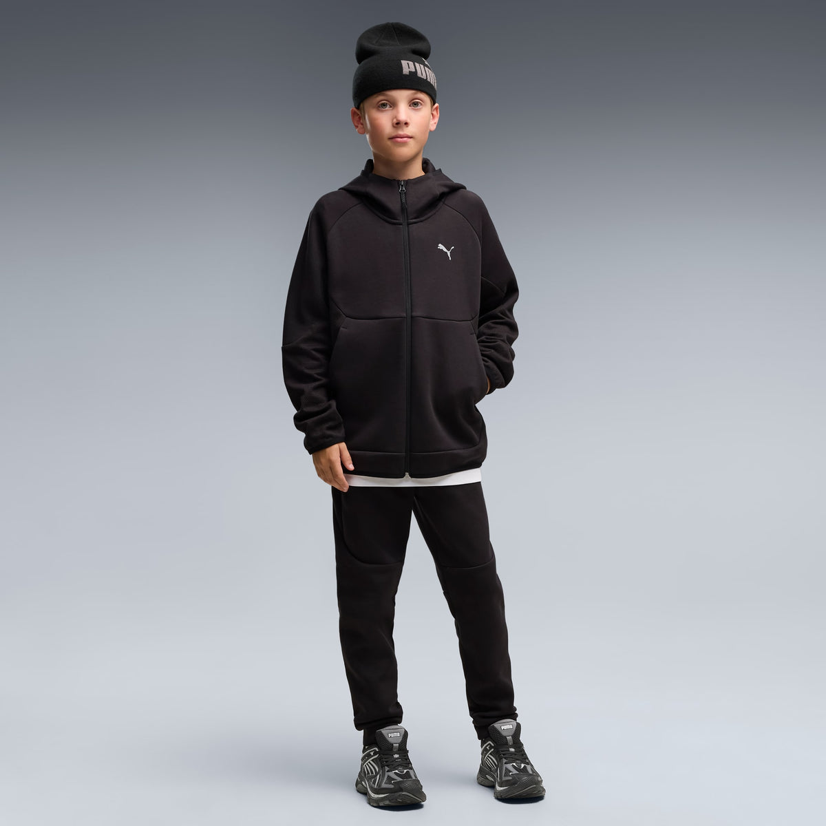 Tenis para niños SkyJet – PUMA Black-Cool Dark Gray-PUMA Silver – vista 3
